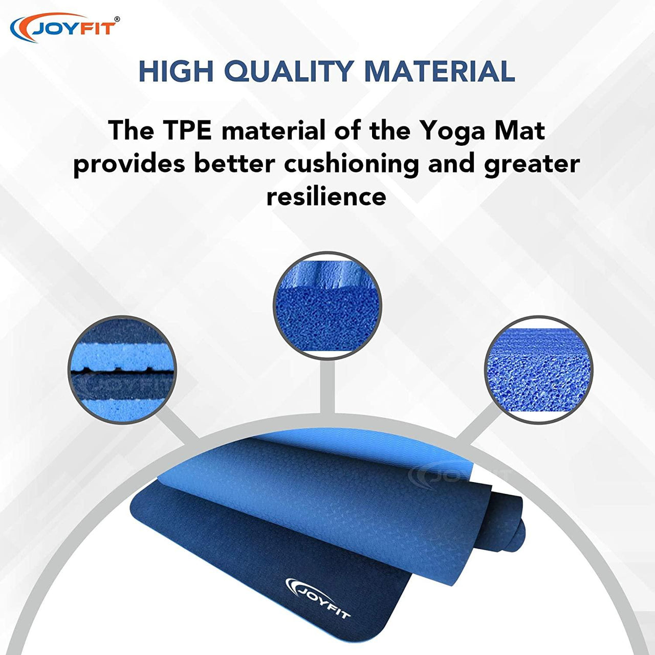 Anti Slip Yoga Mats For Meditation & Fitness Workouts - Joyfit