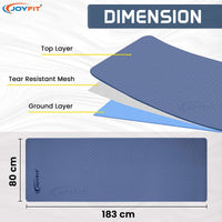 Thumbnail for Anti Slip Yoga Mats For Meditation & Fitness Workouts - Joyfit