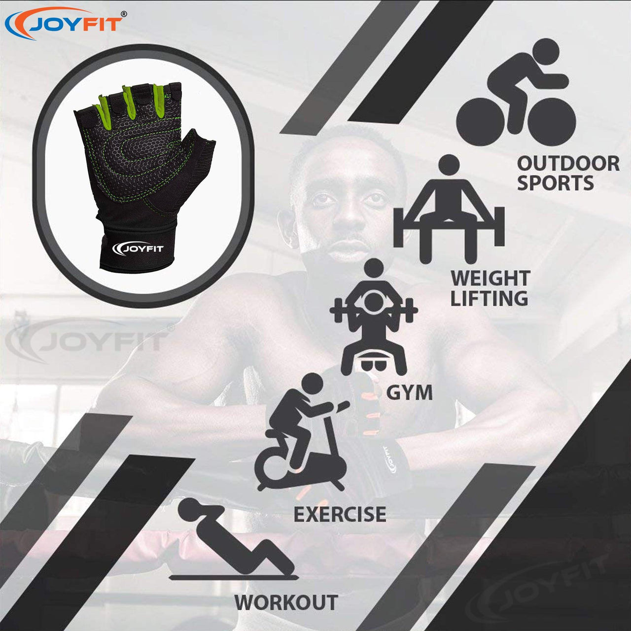 High-quality Gloves with Thick Wrist Wrap - Joyfit