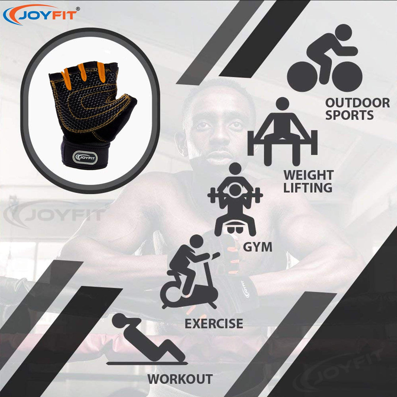 High-quality Gloves with Thick Wrist Wrap - Joyfit