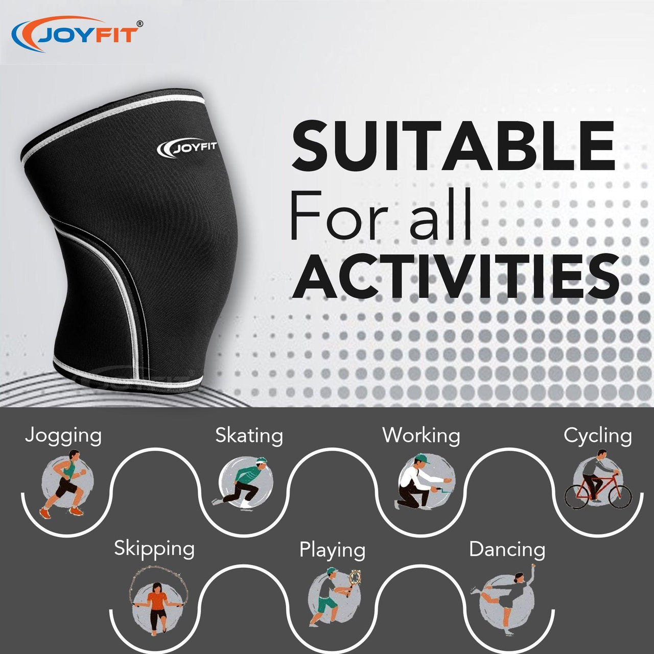 Short Knee Sleeves for Complete Knee Support - Joyfit