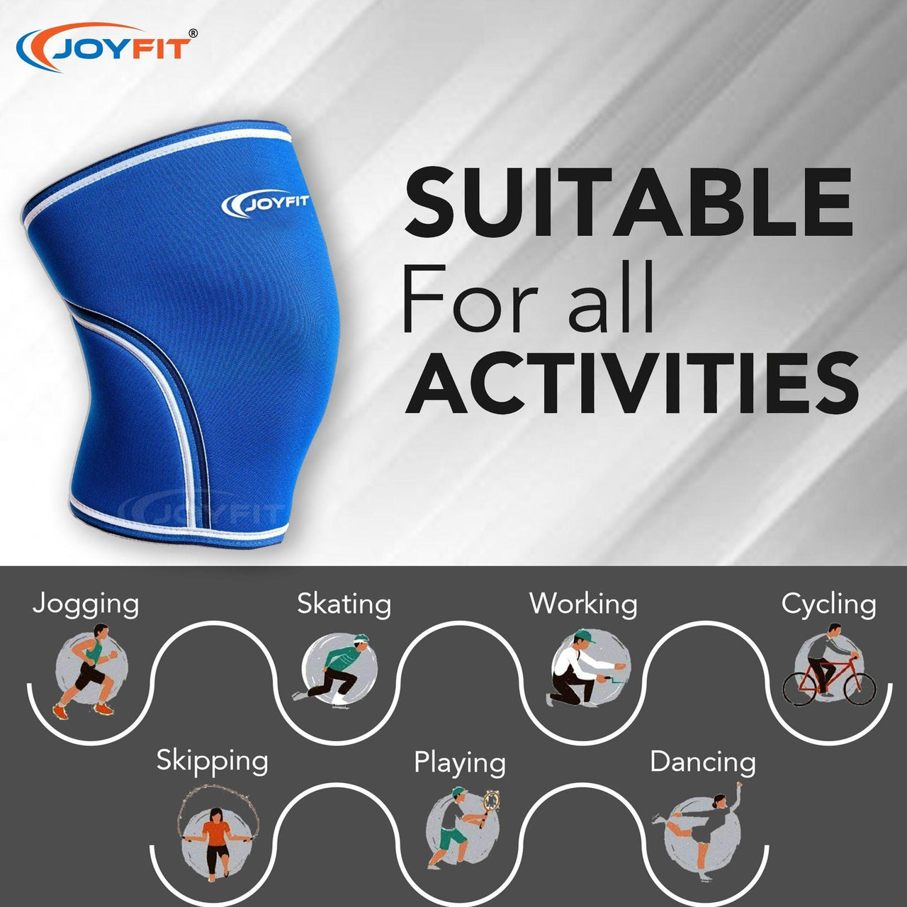 Short Knee Sleeves for Complete Knee Support - Joyfit