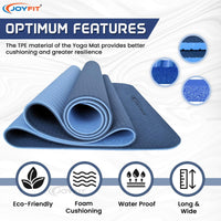 Thumbnail for Anti Slip Yoga Mats For Meditation & Fitness Workouts - Joyfit