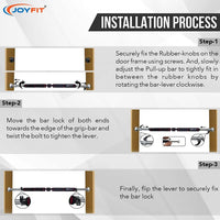 Thumbnail for Indoor Pull Up Bar for Doorways with Sturdy Lock System - Joyfit