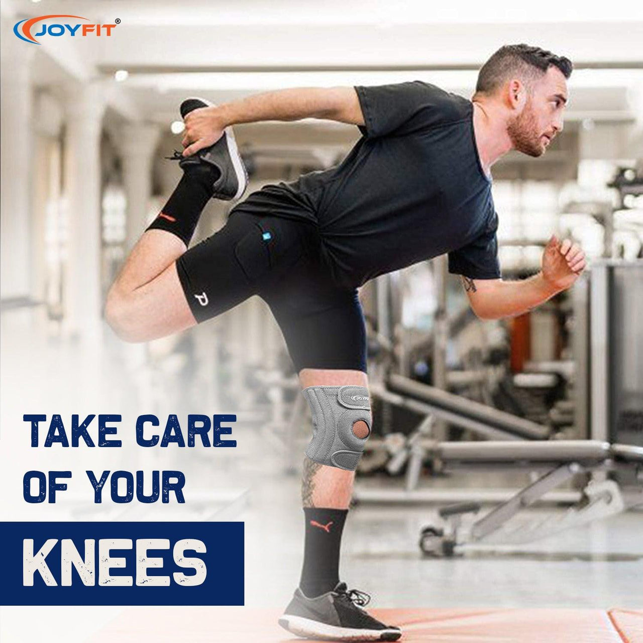 Knee Cap with Anti Slip Silicone Lining (Pair) - Joyfit