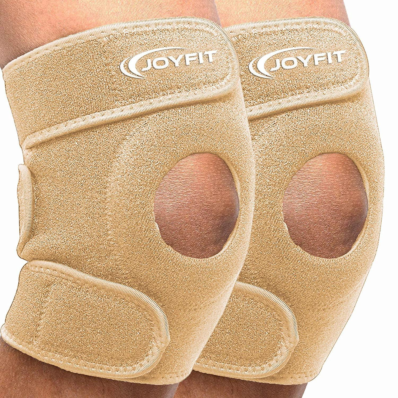 Knee Caps with Anti Slip Silicone Lining Knee Brace (Pair) - Joyfit