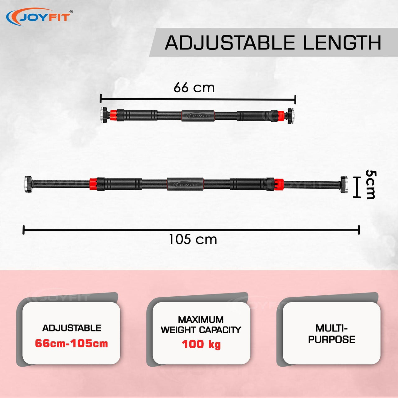 Adjustable Pull Up Bar with Gear Lock - Joyfit