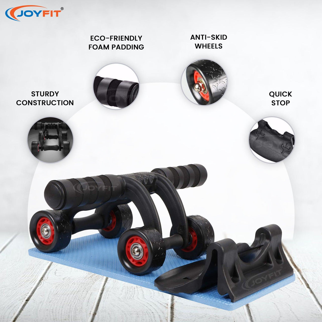 Ab Roller Machine for Strength Training - Joyfit