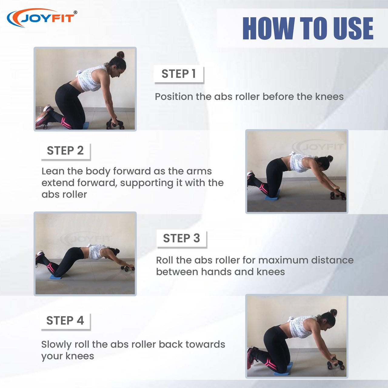 Ab Roller Machine for Strength Training - Joyfit