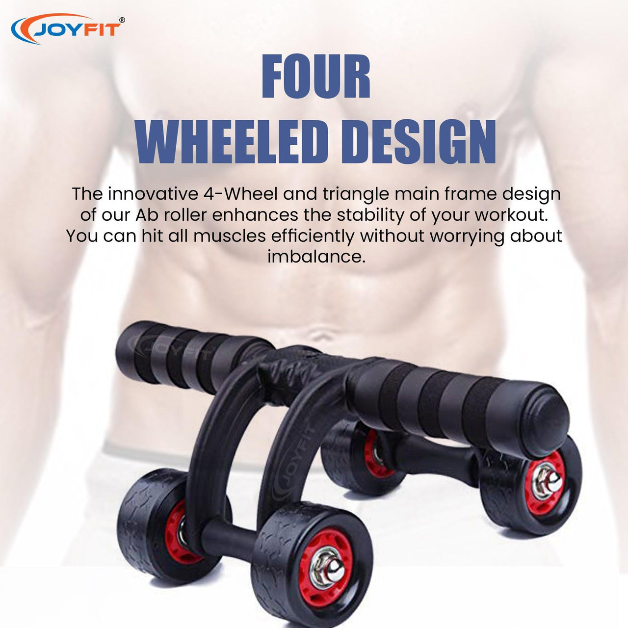Ab Roller Machine for Strength Training - Joyfit