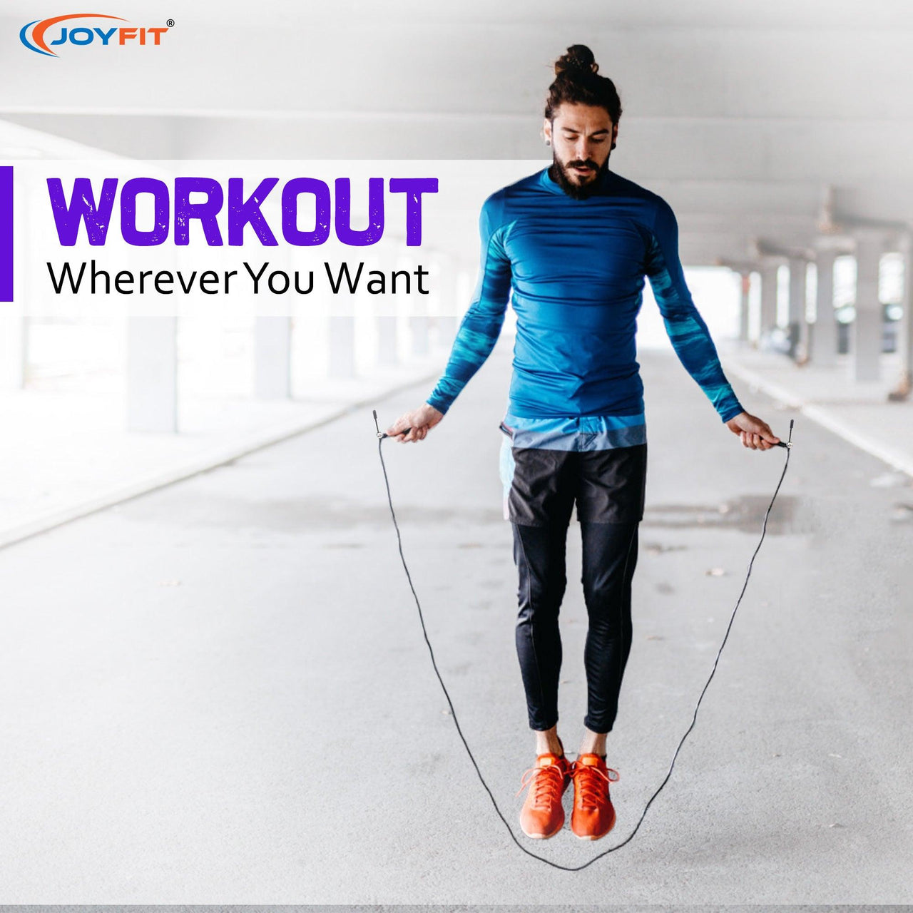 Adjustable Skipping Rope - Joyfit