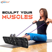 Thumbnail for push up board with resistance tube