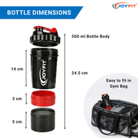 Thumbnail for 3-in-1 Protein Shaker Bottle (500 ml)