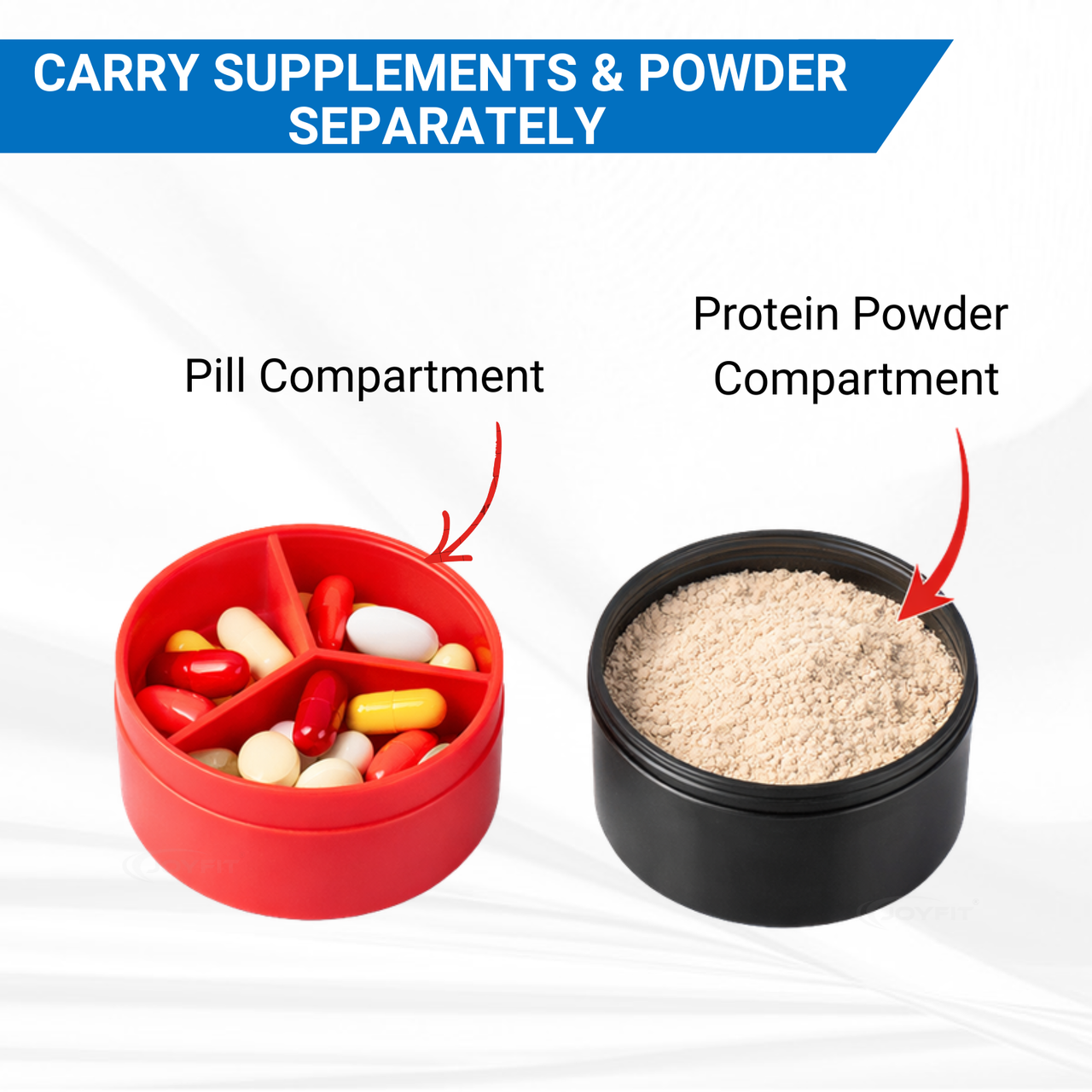 3-in-1 Protein Shaker Bottle (500 ml)