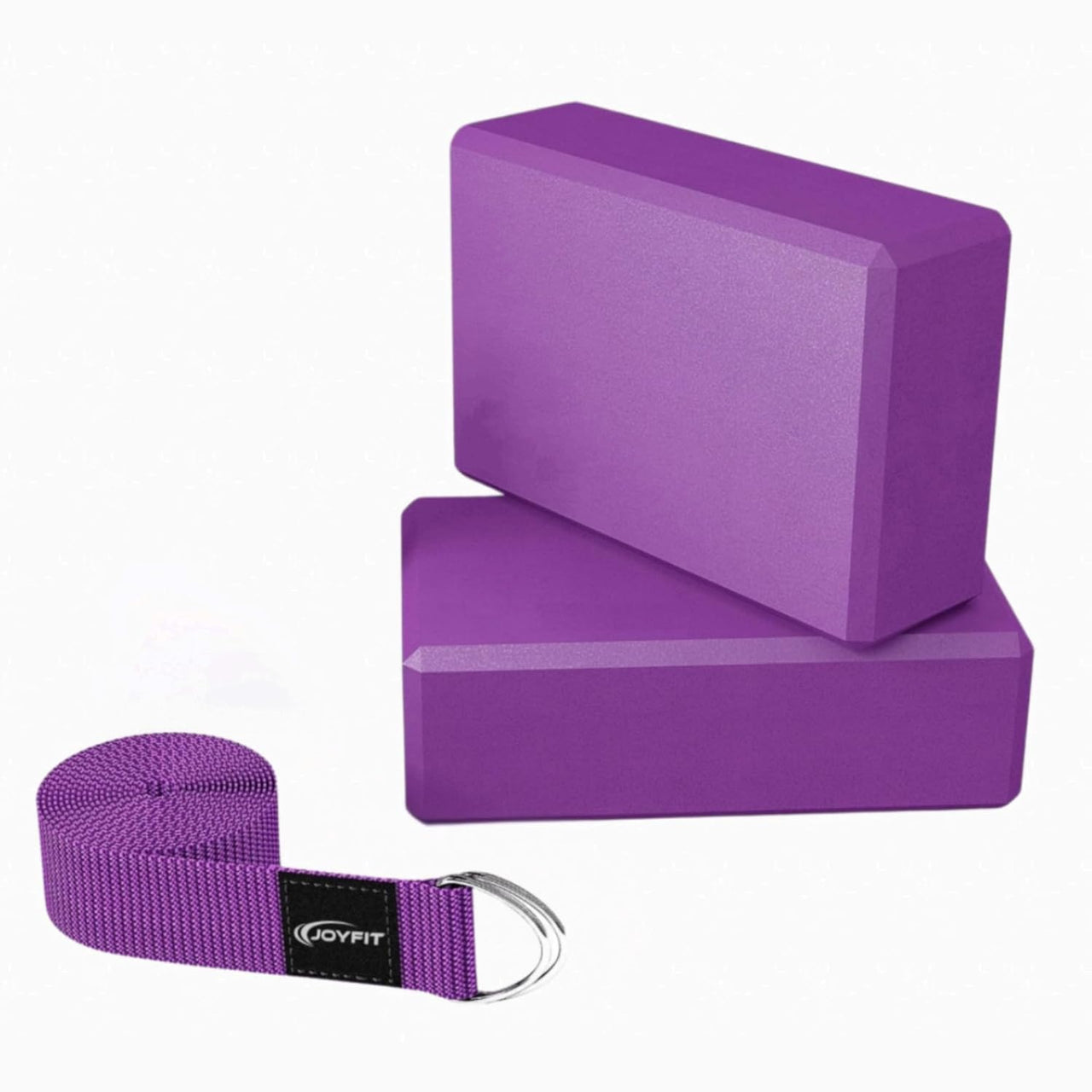 Premium Yoga Blocks with Yoga Straps (Pair)