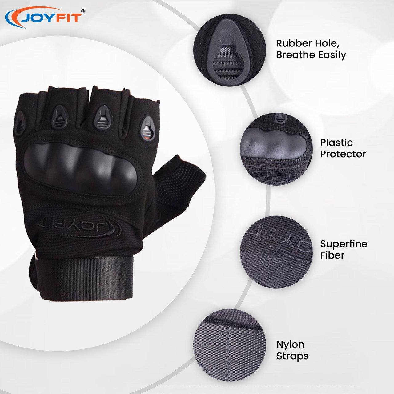 Gym Gloves with Wrist Wraps - Joyfit
