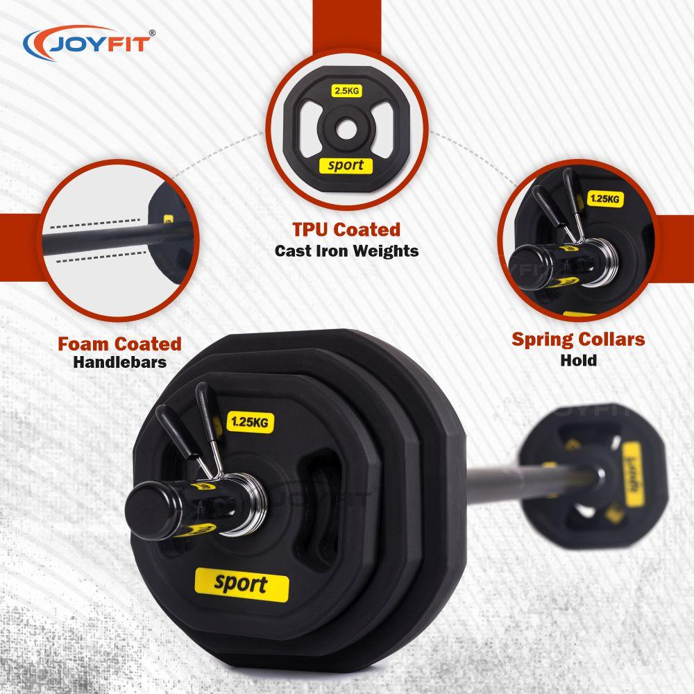 Stackable Barbell Set for Strength Training Crossfit, [20 Kgs