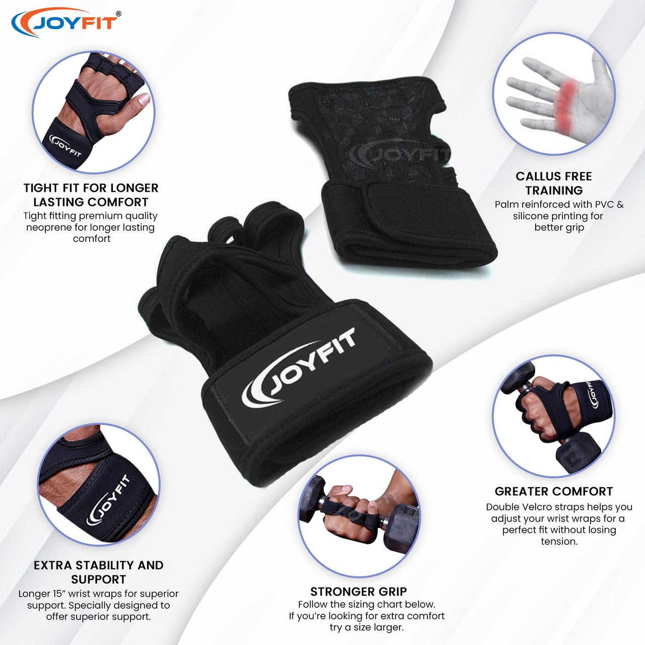 Weight Lifting Heavy Duty Gloves - Joyfit