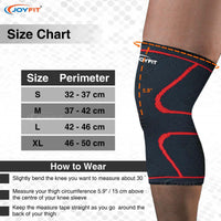 Thumbnail for Knee Sleeves with Ventilated Patella (Red) - Joyfit