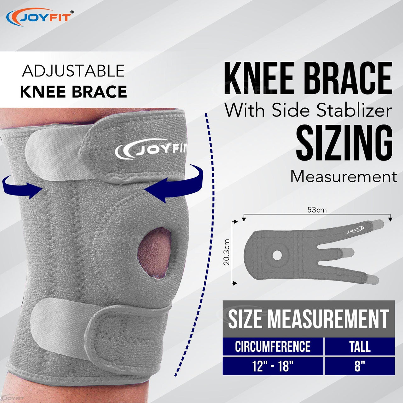 Adjustable Knee Support Brace(Pair) - Joyfit