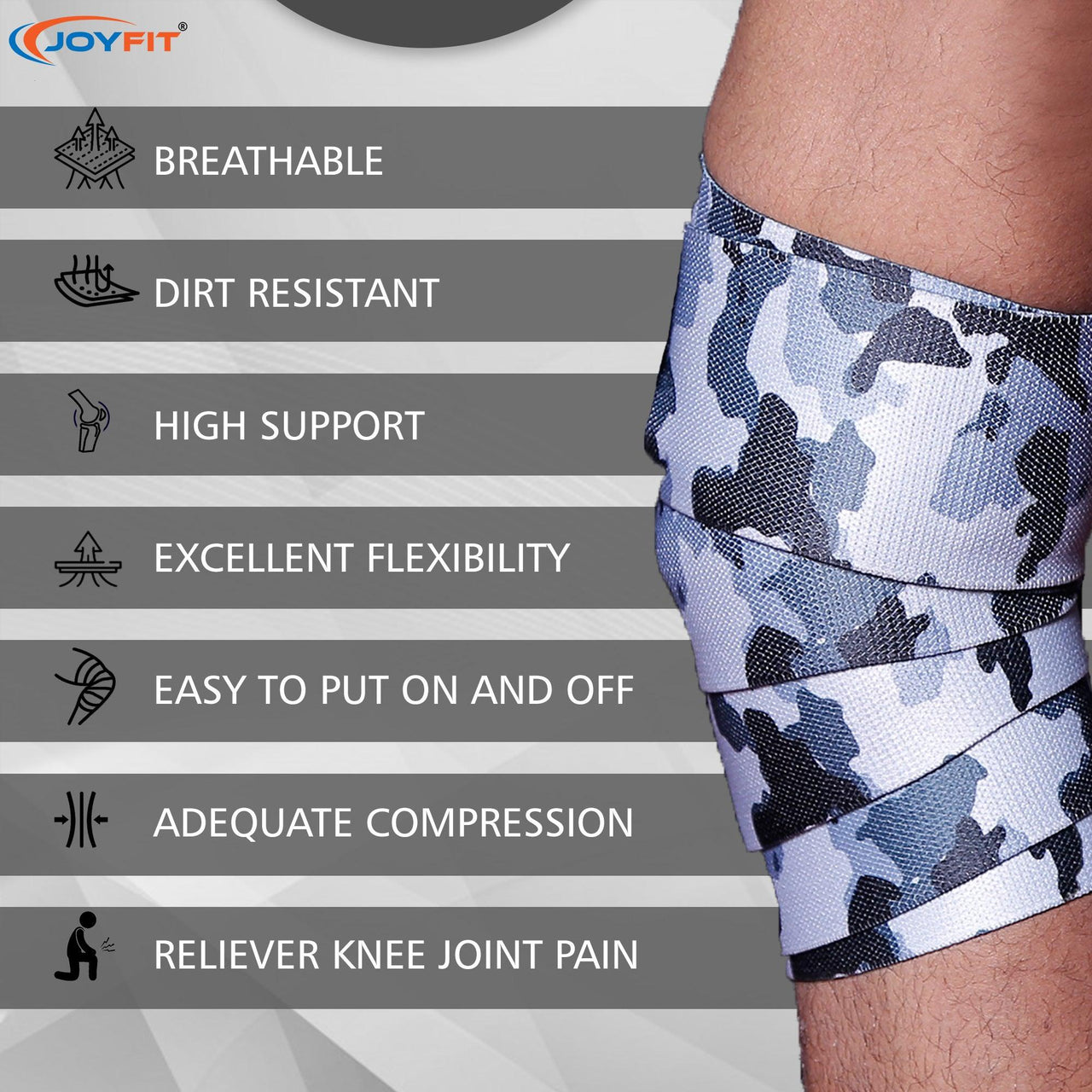 Knee Wraps for Weightlifting - Joyfit