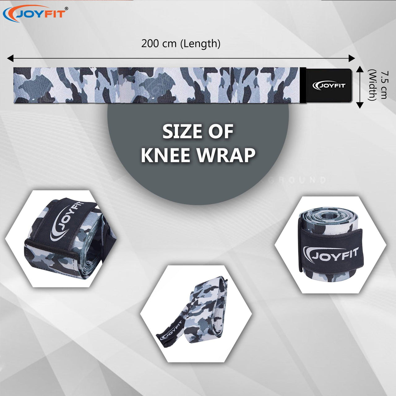 Knee Wraps for Weightlifting - Joyfit