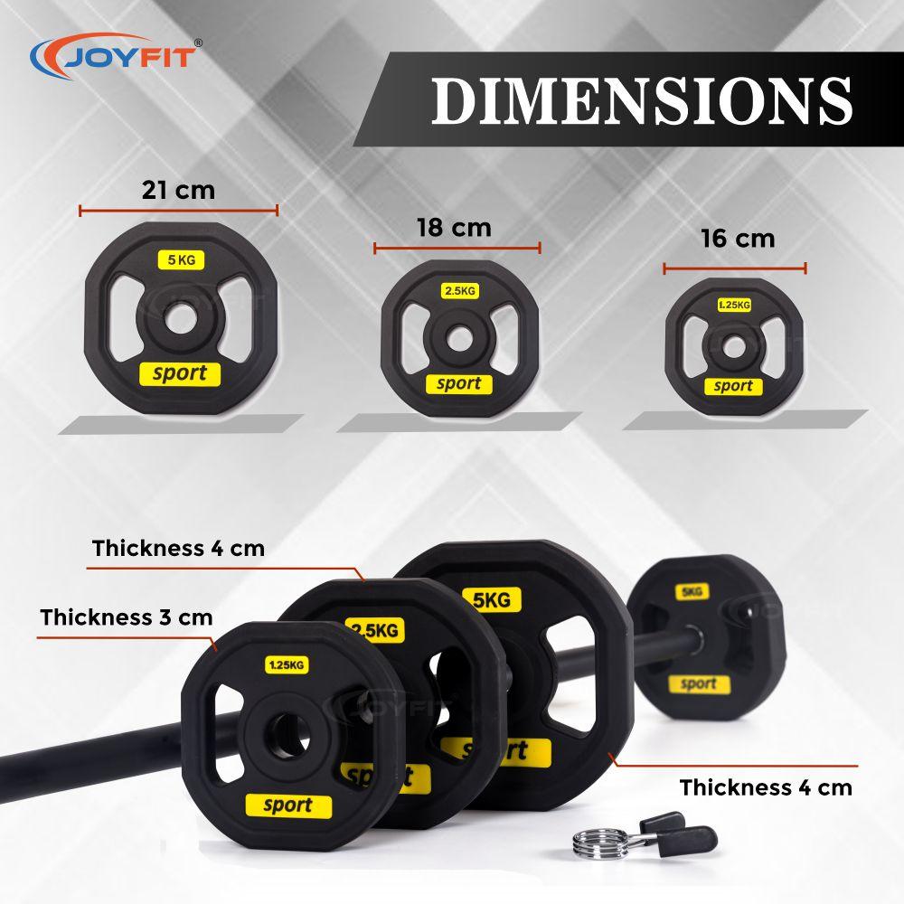 Stackable Barbell Set for Strength Training & Crossfit, [20 Kgs