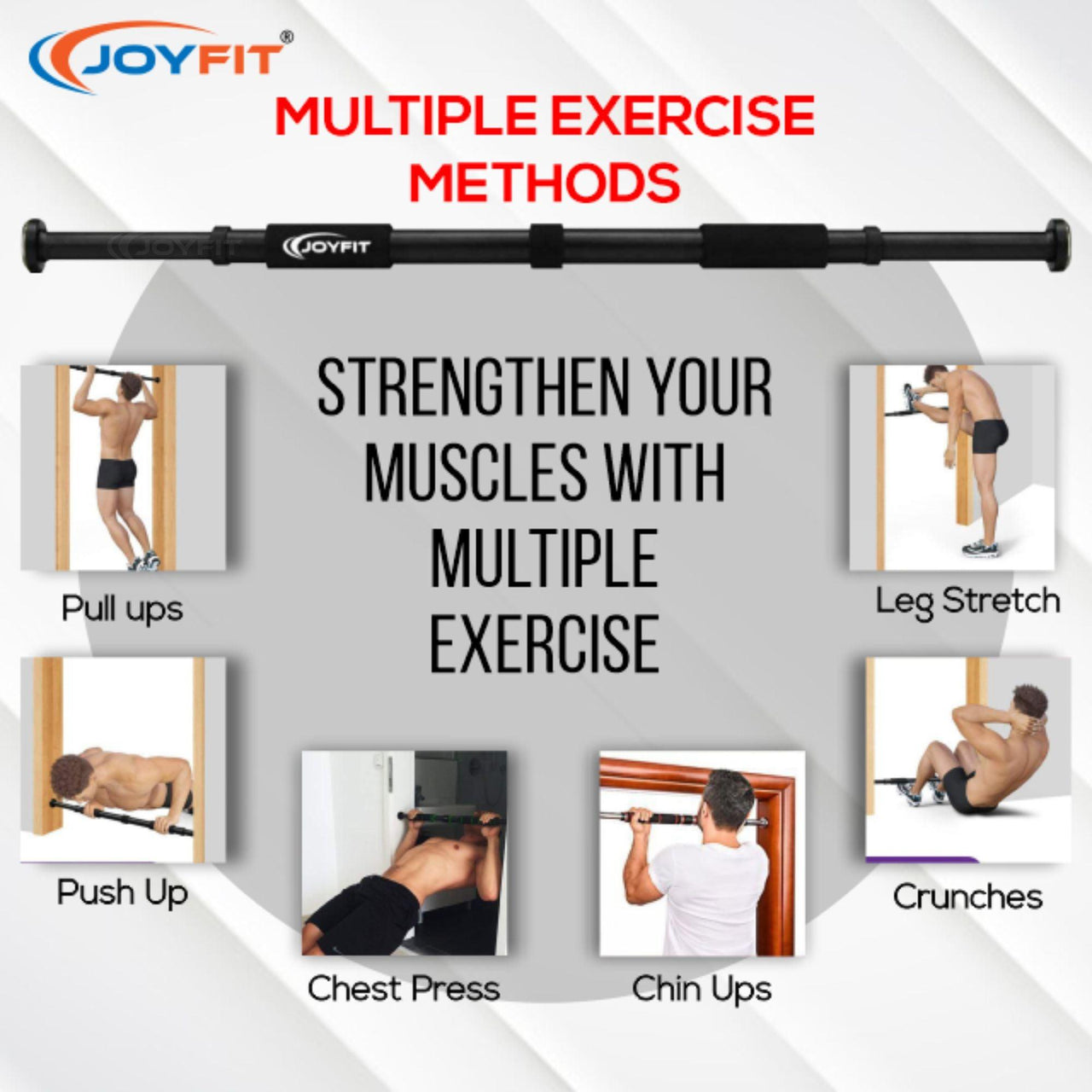 Pull up Bar with strong Hand Grip - Joyfit