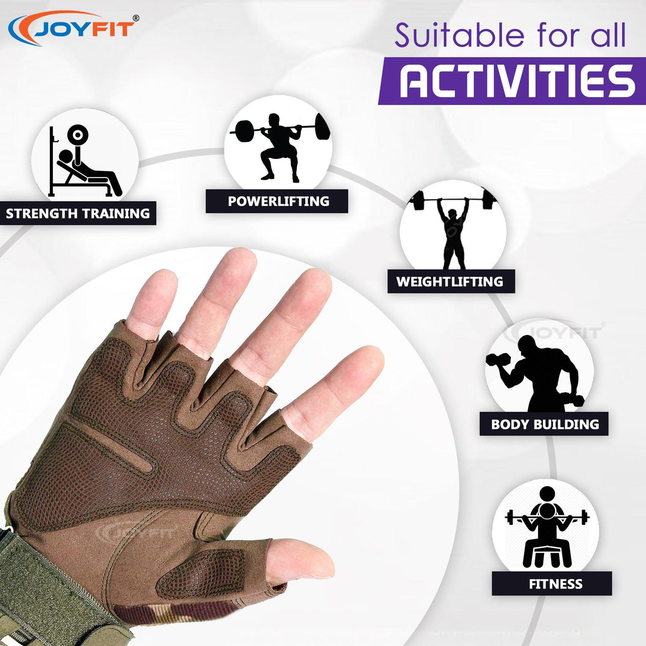 Gym Gloves with Wrist Wraps