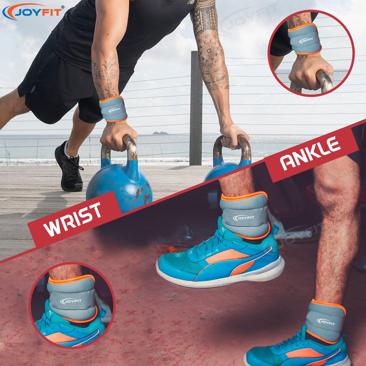 Adjustable Ankle/Wrist Weight (Pair) - Joyfit